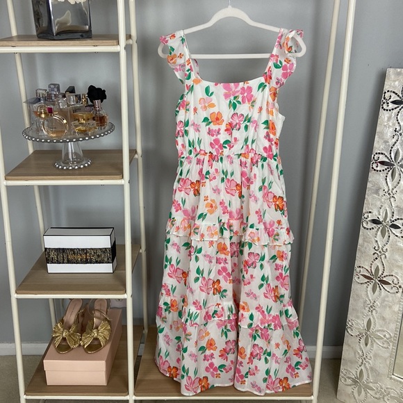J.Crew Factory Floral Midi Dress - Picture 4 of 6